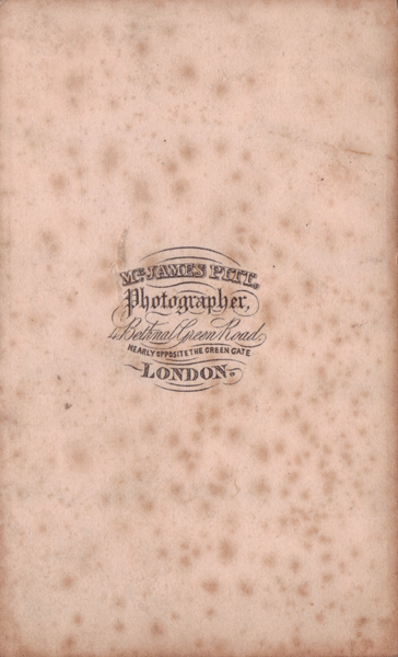 James Pitt, photographer Bethnal Green, London